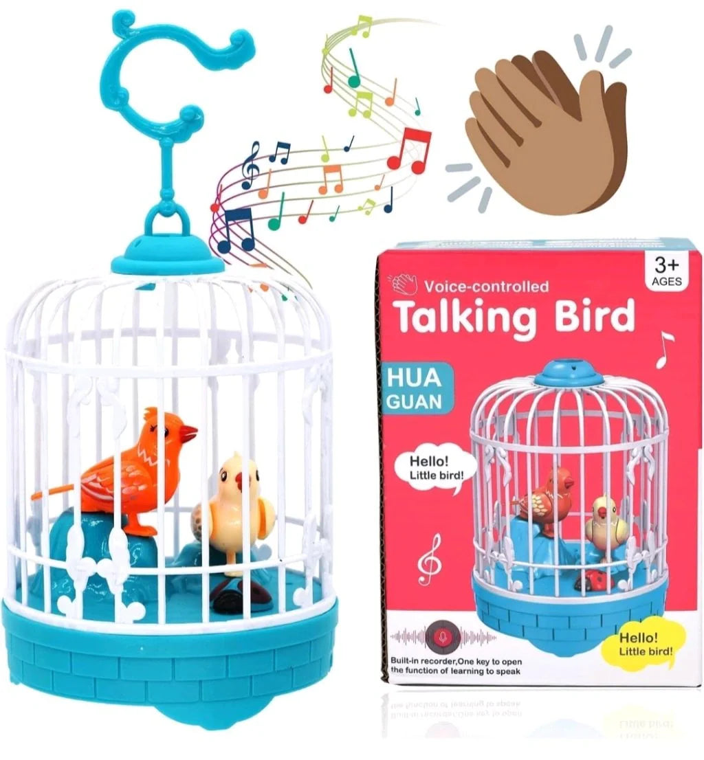 Talking Parrot Cage Toy