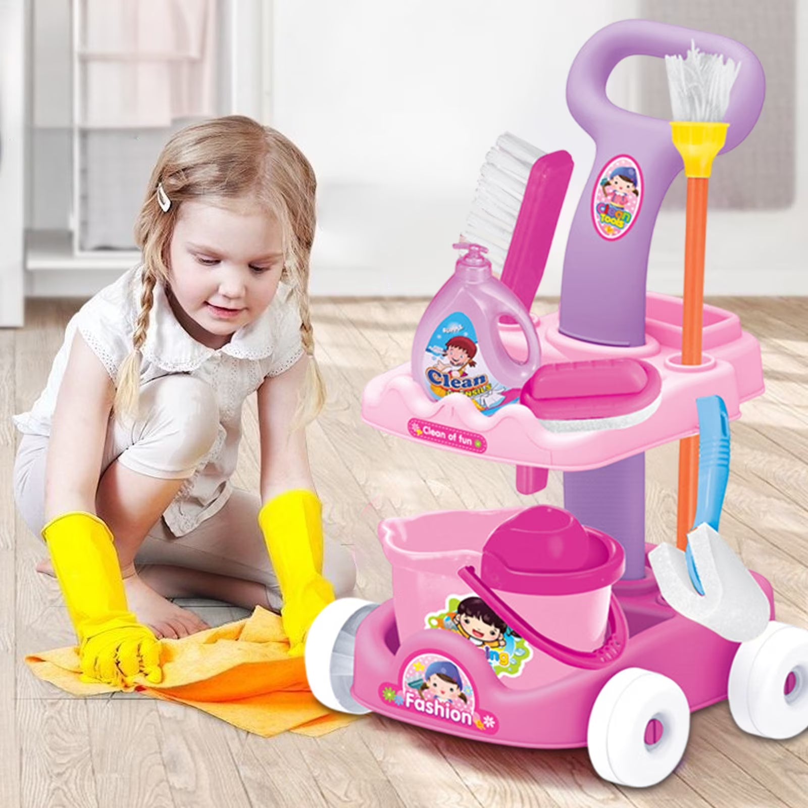 Kids Car Cleaning Toy Set