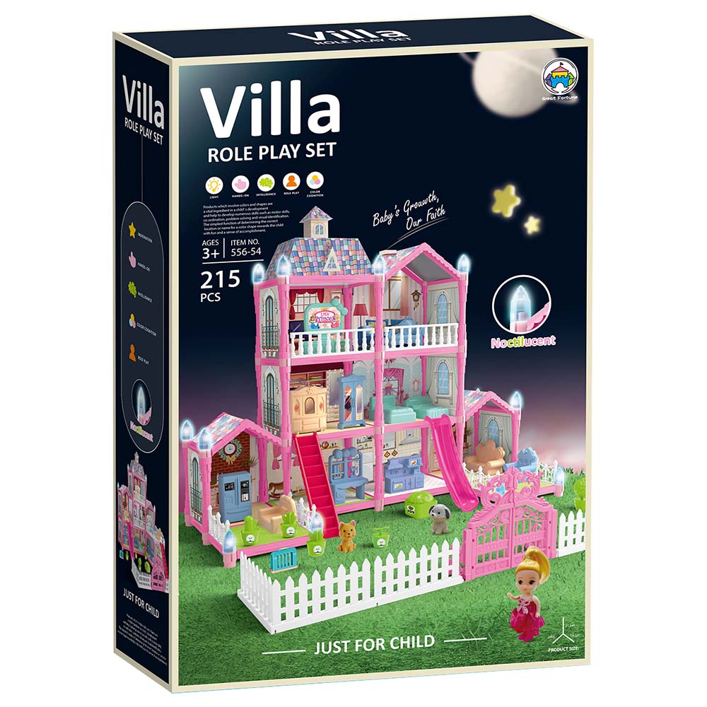 215-Piece Kids Villa Role Play Set