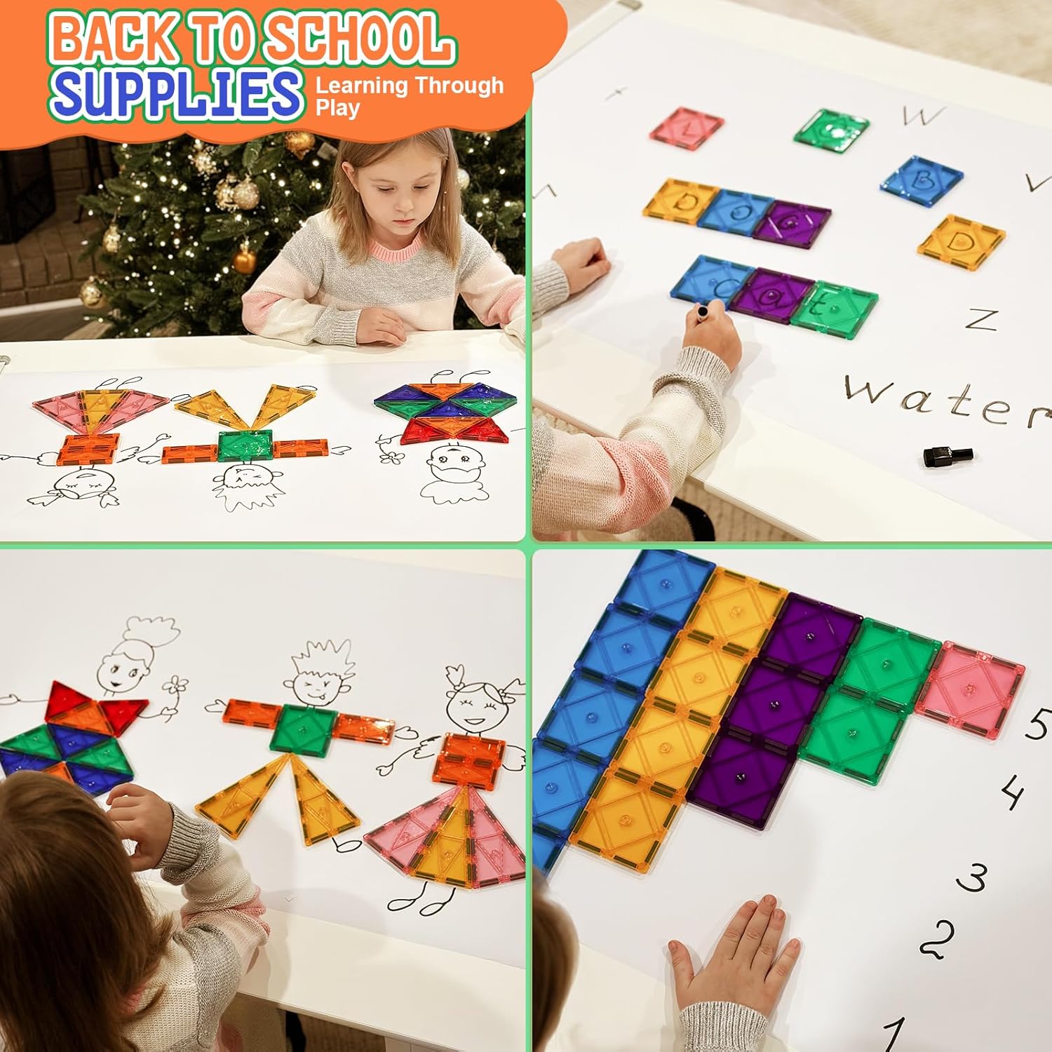 Magnetic Tiles Building Blocks