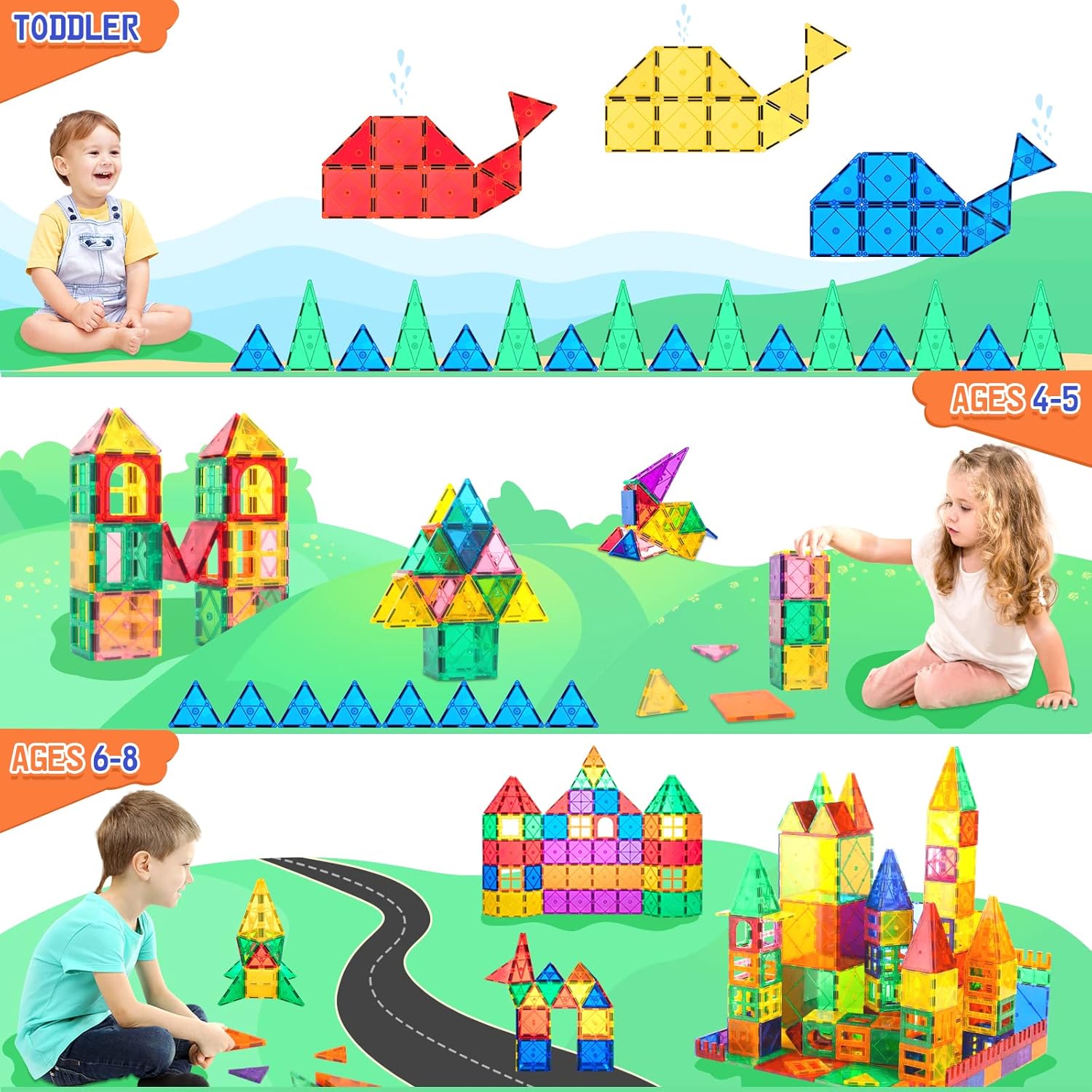 Magnetic Tiles Building Blocks