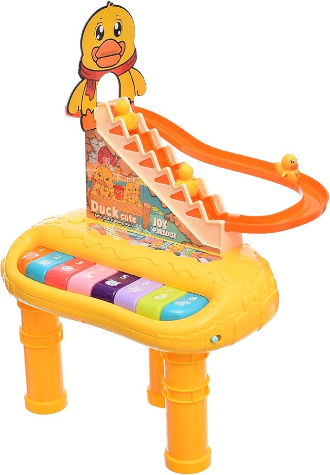 2-in-1 Multifunctional Piano and Duck Slide Toy