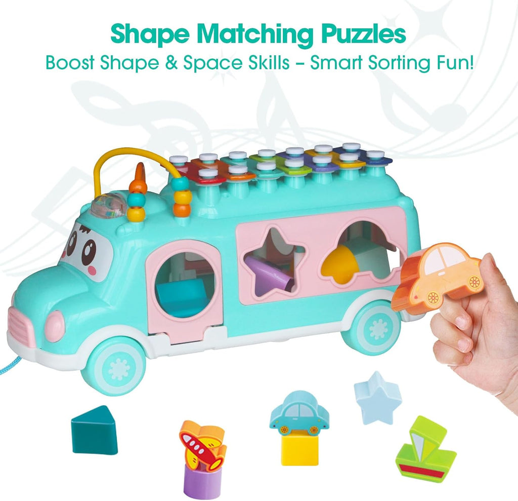 Kids Music Xylophone Bus Toy