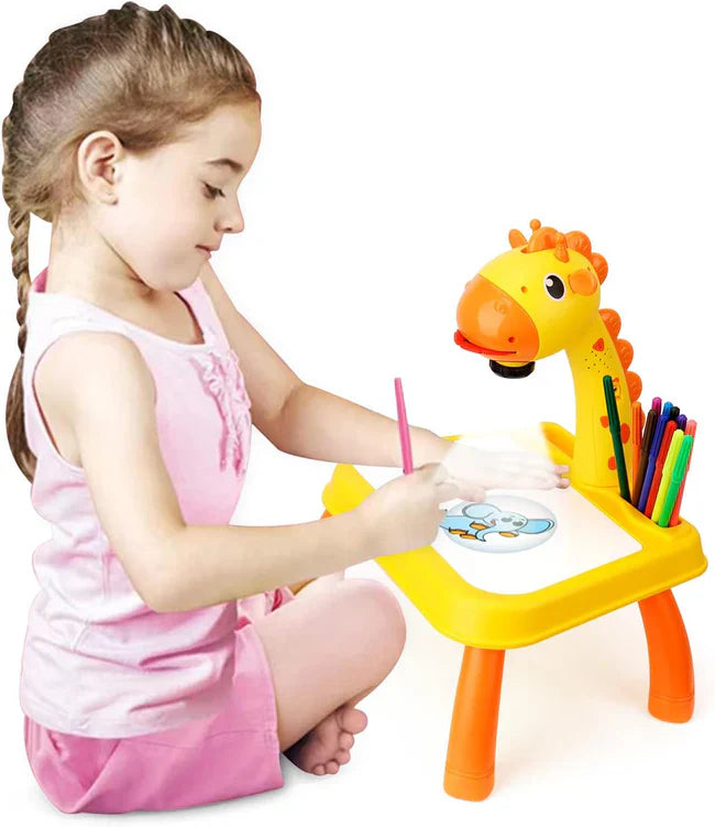 kids Projector Drawing & Coloring Table Set