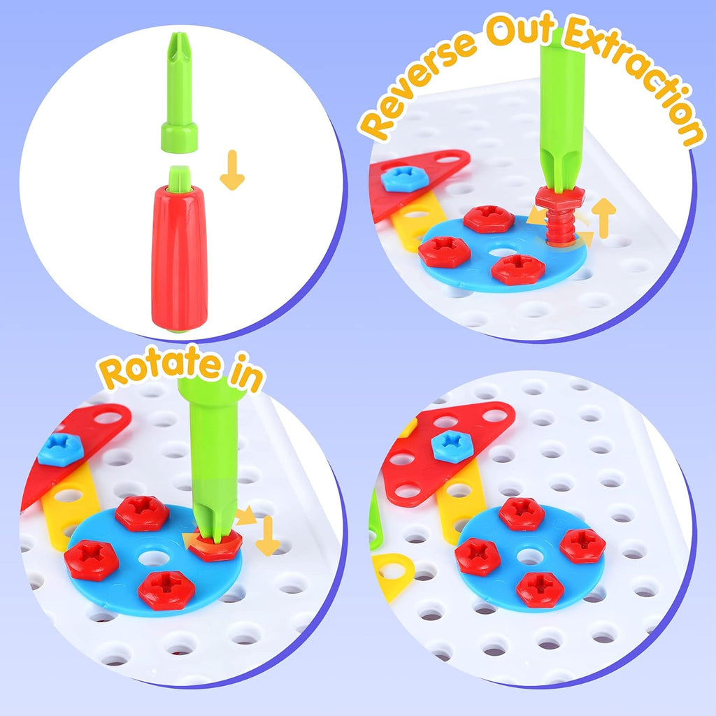 Educational Screwdriver Tool Mosaic Building Toy