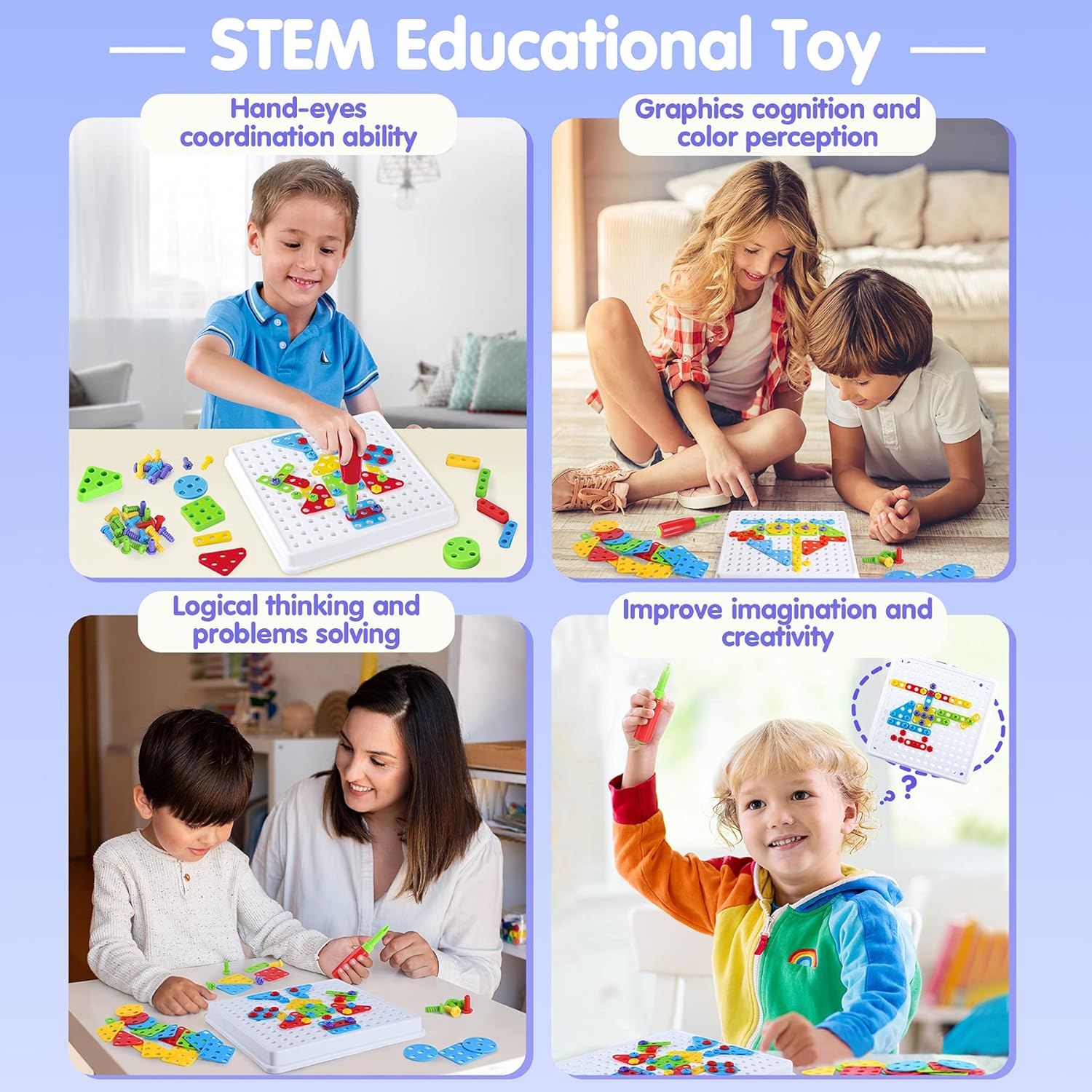 Educational Screwdriver Tool Mosaic Building Toy