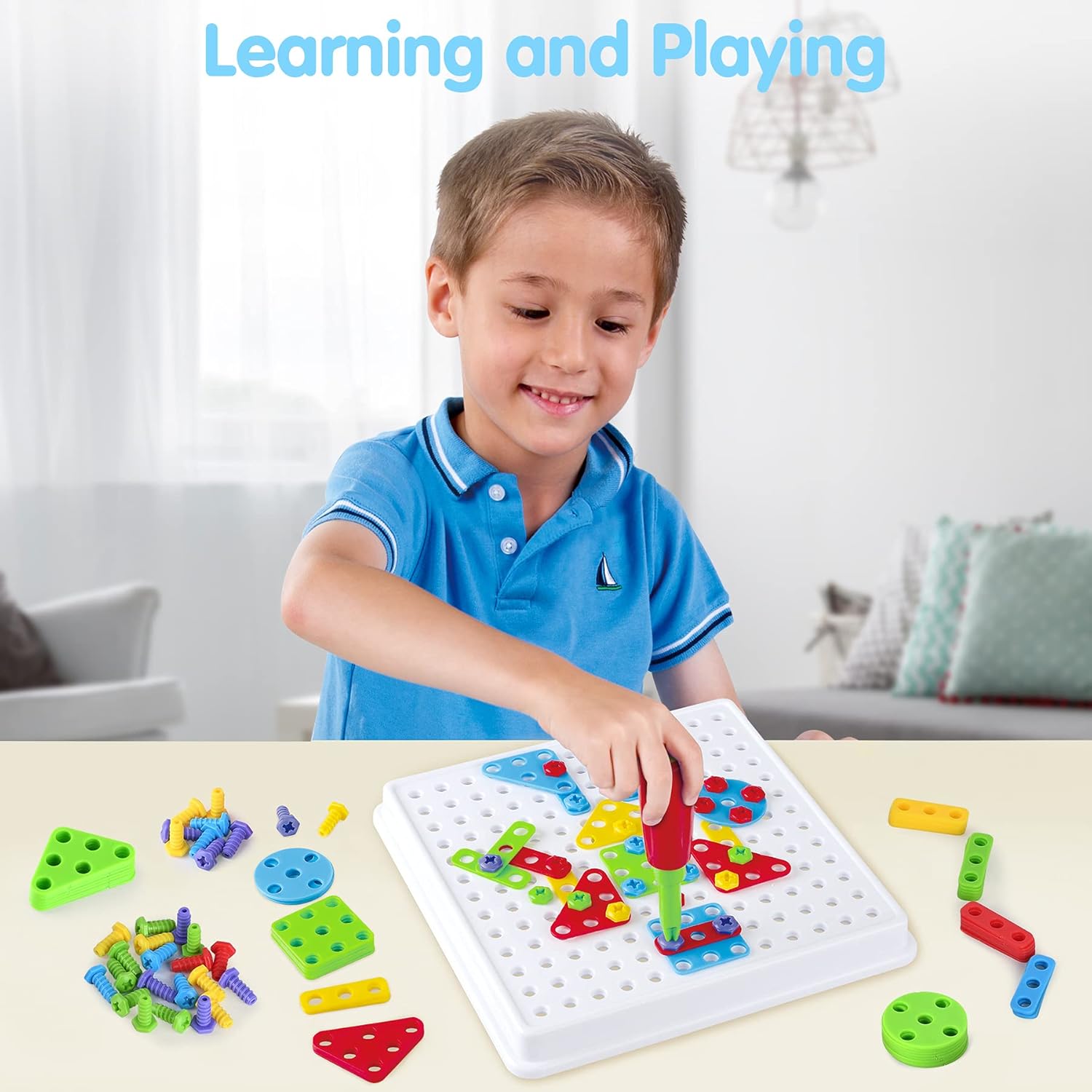 Educational Screwdriver Tool Mosaic Building Toy