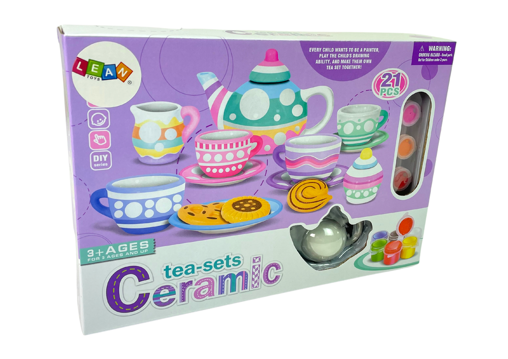 Painted Tea Set Toy