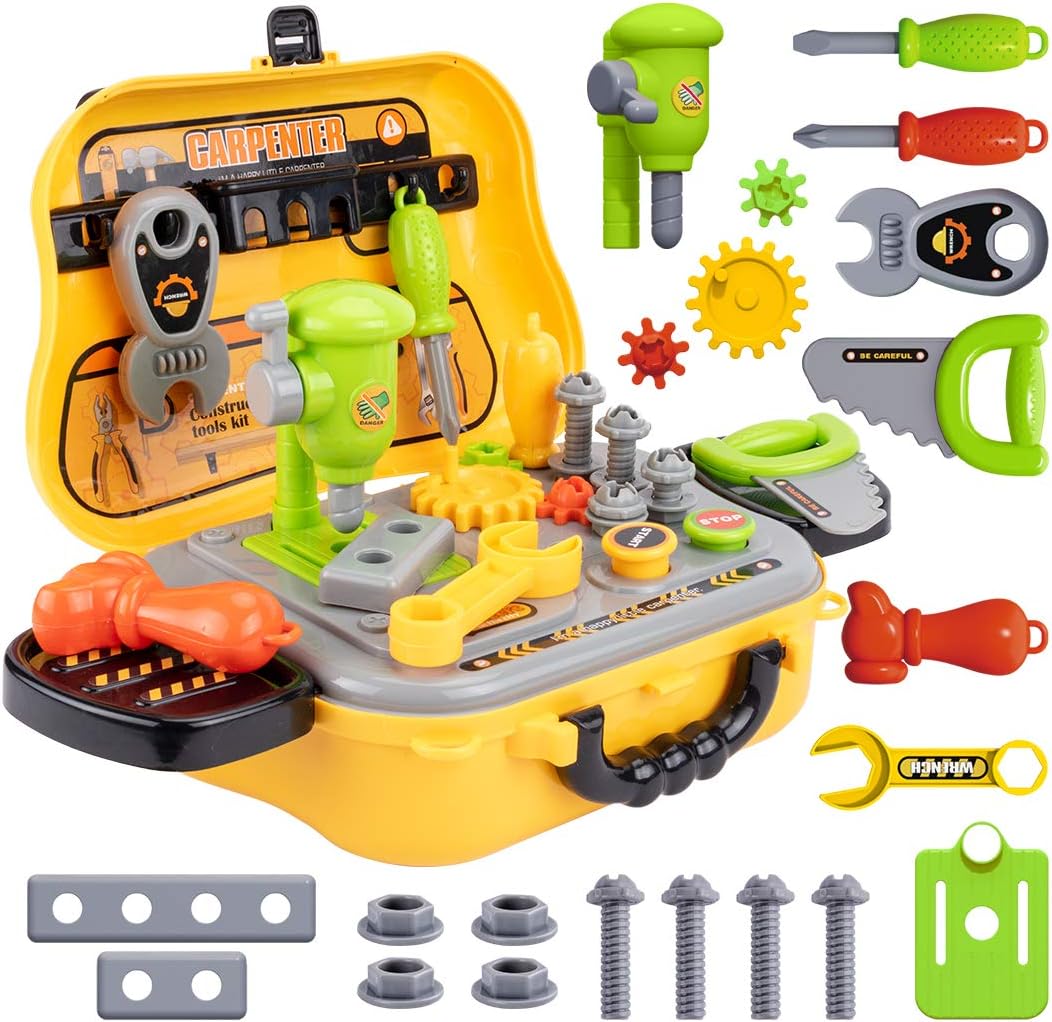 23-Piece Kids Carpenter Tool Set